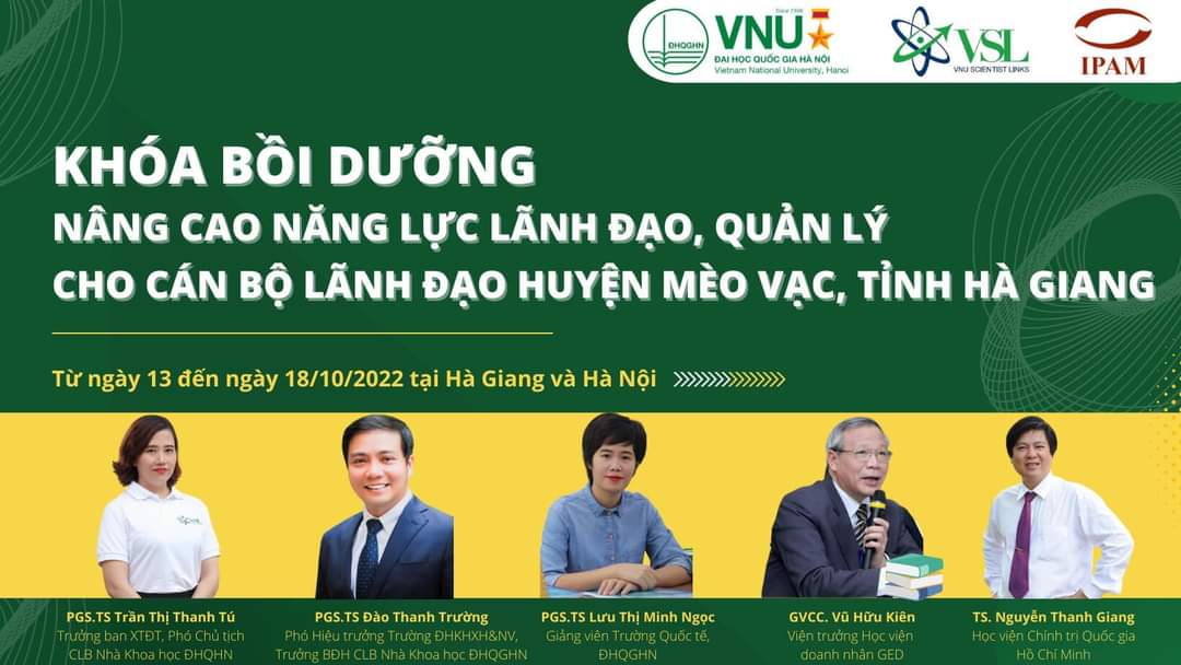 Khóa bồi dưỡng Nâng cao năng lực, kỹ năng lãnh đạo, quản lý cho cán bộ huyện Mèo Vạc, tỉnh Hà Giang.